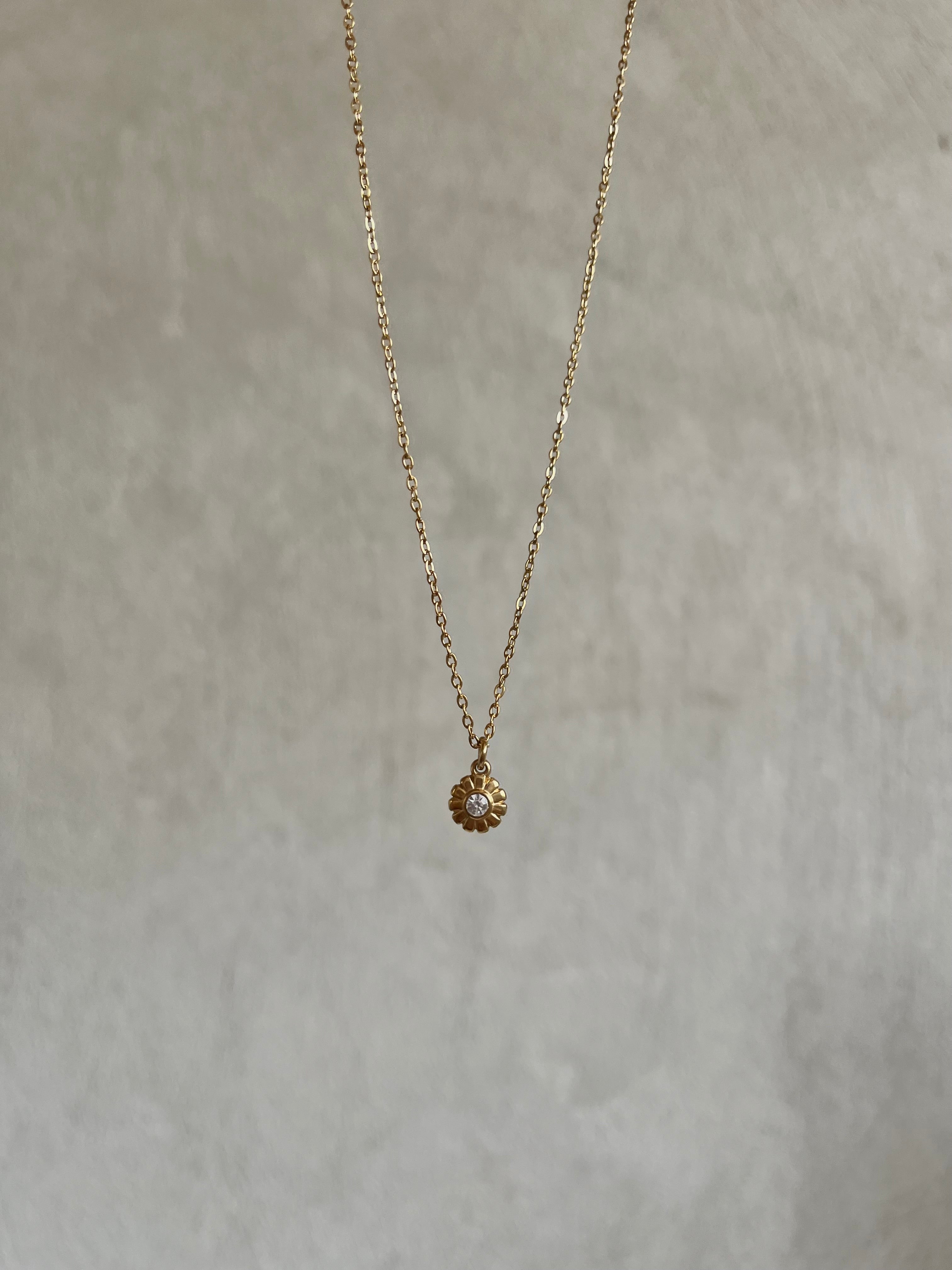 Crystal Flower Necklace